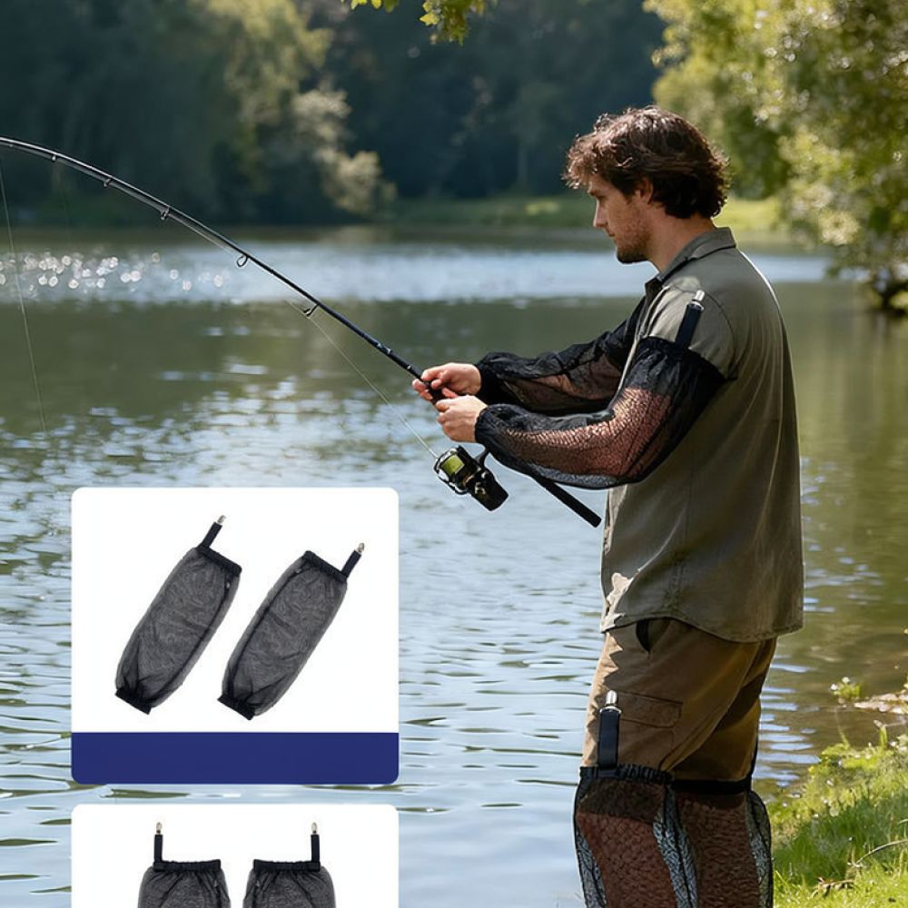 Fishing Gloves - Zestaw odzieży ochronnej przeciw komarom: kurtka