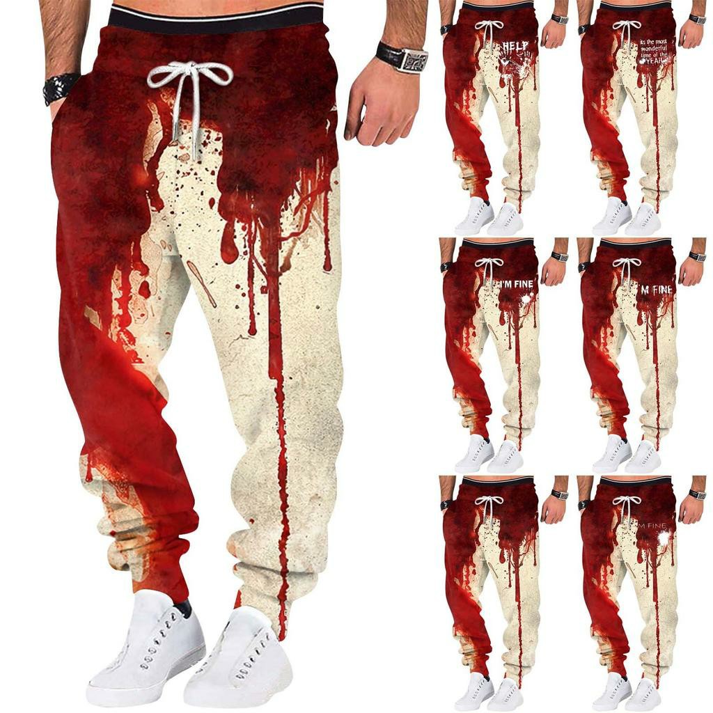 Fishing Pants Waterproof - Męskie spodnie sportowe z nadrukiem 3D