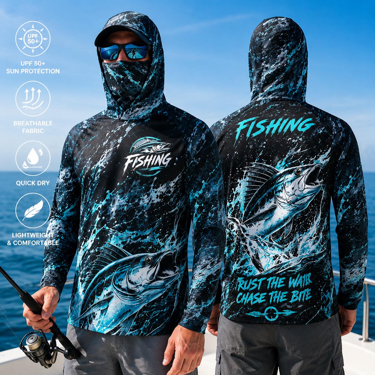 Koszulka wędkarska z długim rę – Fishing Mask Sun Protection recenzja i cena