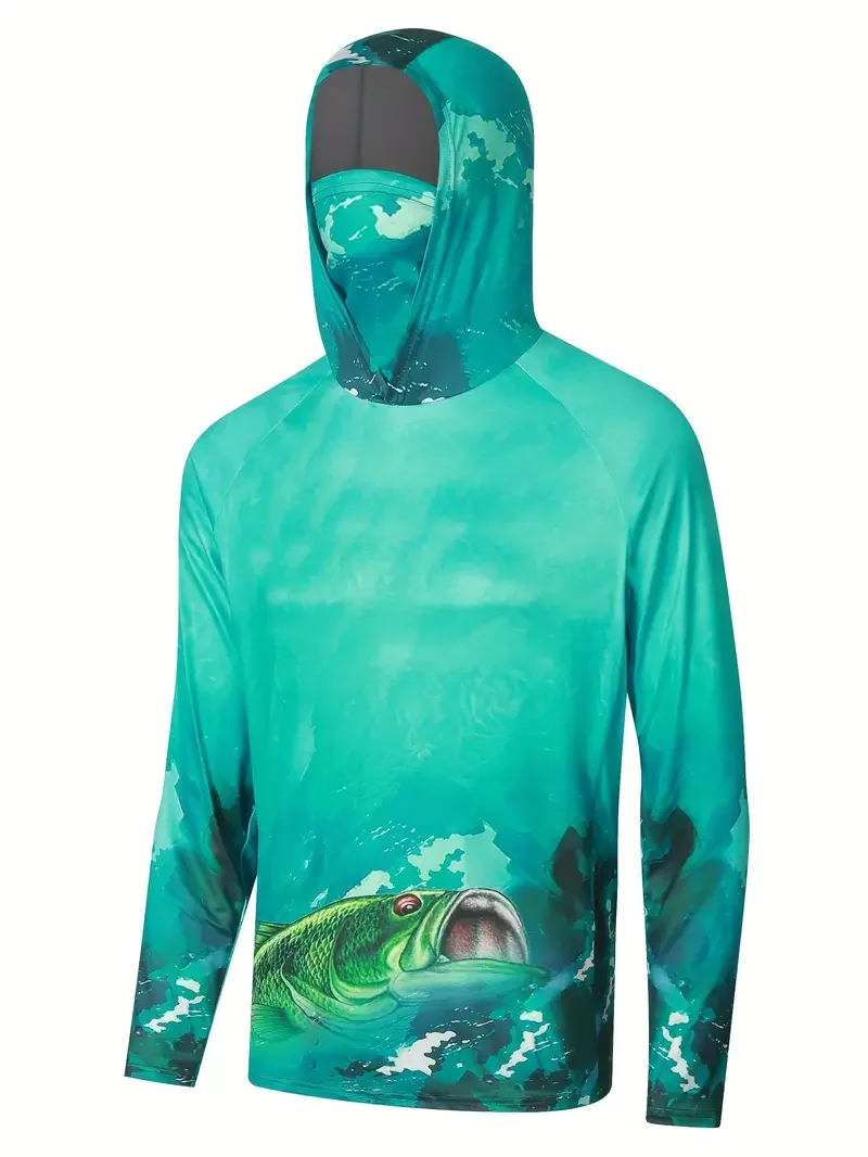 Koszulka wędkarska z kapturem, – Fishing Mask Sun Protection recenzja i cena