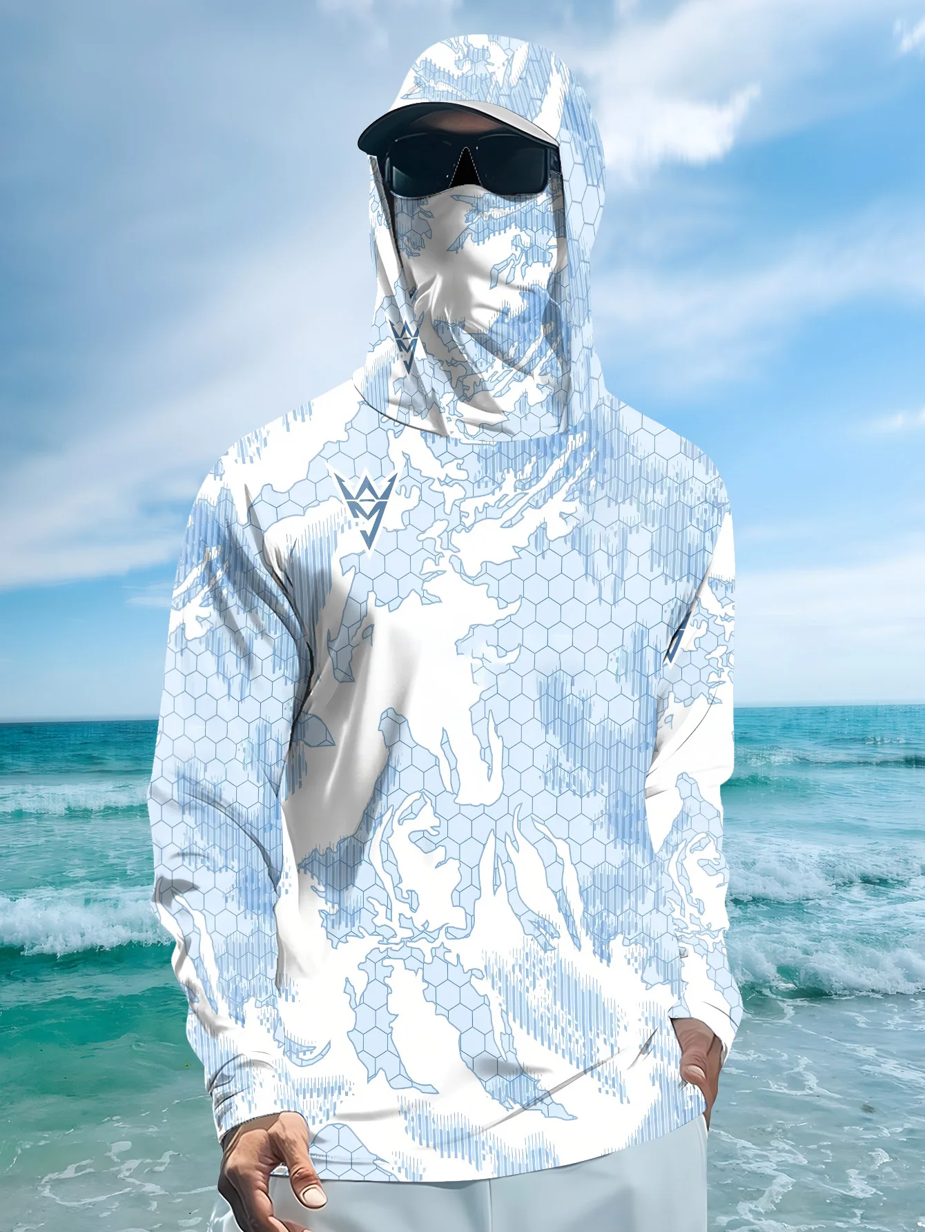 Nowa koszulka wędkarska z dług – Fishing Mask Sun Protection recenzja i cena